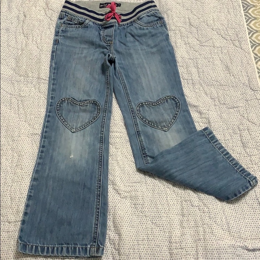 Mini Boden flair cut jeans.